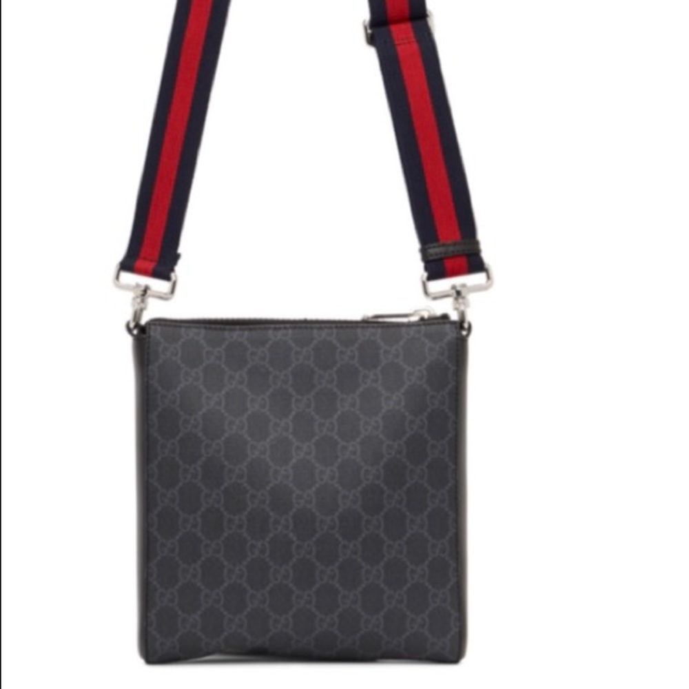 Black small GG messenger bag
